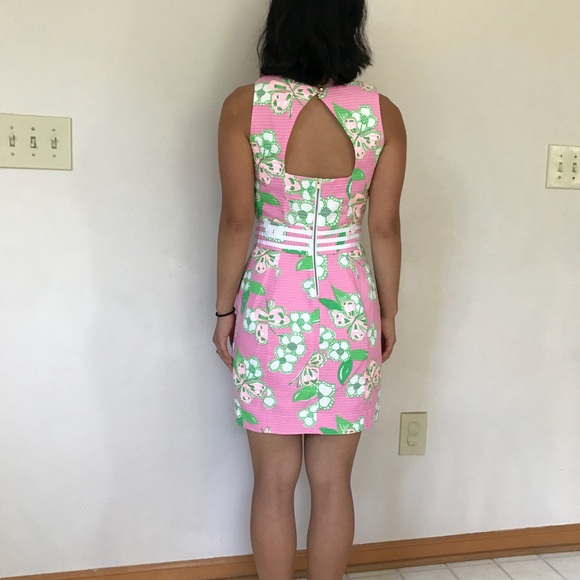 Lilly Pulitzer pink & green dress - Picture 2 of 4
